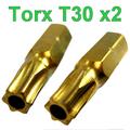 View Item Torx T30 Star Pin Screwdriver Security Bit - 2 PK
